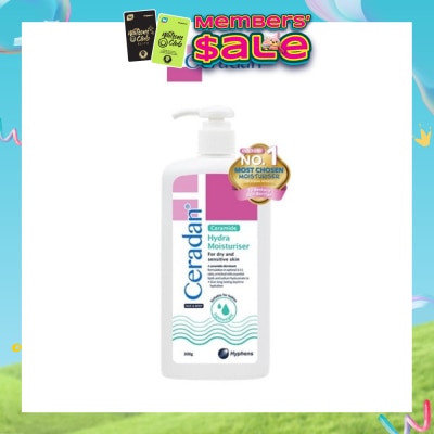 CERADAN - Hydra Moisturizer (Light-Textured Moisturizer + Suitable For Eczema-Prone + Dry & Sensitive Skin) 300g