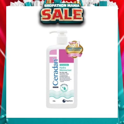 CERADAN - Hydra Moisturizer (Light-Textured Moisturizer + Suitable For Eczema-Prone + Dry & Sensitive Skin) 300g