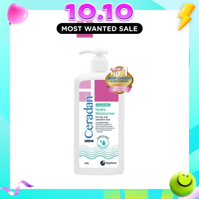 CERADAN Hydra Moisturizer (Light Textured Moisturizer + Suitable For Eczema Prone + Dry & Sensitive Skin) 300g image