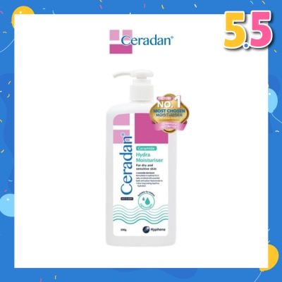 CERADAN Hydra Moisturizer (Light-Textured Moisturizer + Suitable For Eczema-Prone + Dry & Sensitive Skin) 300g