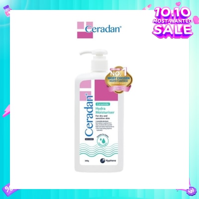 CERADAN Hydra Moisturizer (Light-Textured Moisturizer + Suitable For Eczema-Prone + Dry & Sensitive Skin) 300g