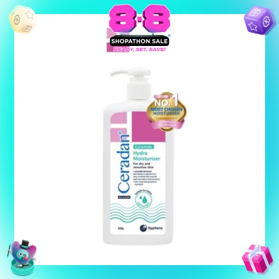 CERADAN - Hydra Moisturizer (Light-Textured Moisturizer + Suitable For Eczema-Prone + Dry & Sensitive Skin) 300g