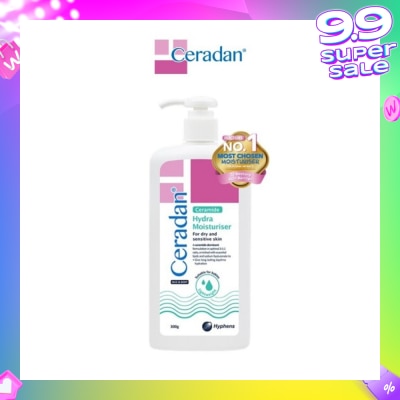 CERADAN Hydra Moisturizer (Light-Textured Moisturizer + Suitable For Eczema-Prone + Dry & Sensitive Skin) 300g
