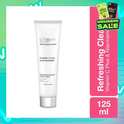 COLLAGEN BY WATSONS White Regeneration Vitamin C Plus & Niacinamide Refreshing Cleanser (Vegan Collagen, Made in Korea) 125ml