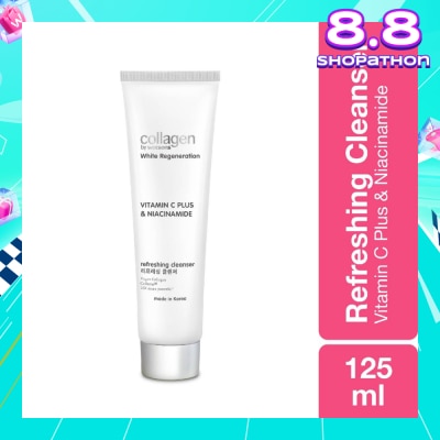 COLLAGEN BY WATSONS White Regeneration Vitamin C Plus & Niacinamide Refreshing Cleanser (Vegan Collagen, Made in Korea) 125ml