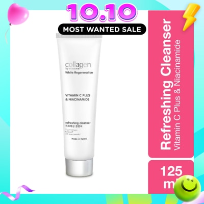 COLLAGEN BY WATSONS White Regeneration Vitamin C Plus & Niacinamide Refreshing Cleanser (Vegan Collagen, Made in Korea) 125ml image
