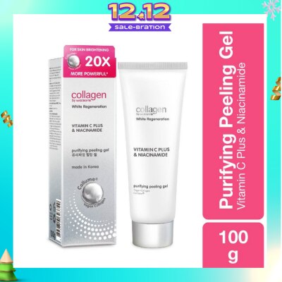 COLLAGEN BY WATSONS White Regeneration Vitamin C Plus & Niacinamide Purifying Peeling Gel (Vegan Collagen, Made in Korea) 100g