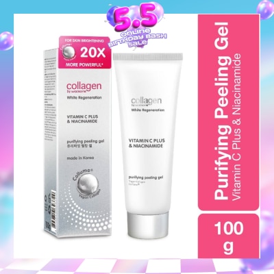 COLLAGEN BY WATSONS - White Regeneration Vitamin C Plus & Niacinamide Purifying Peeling Gel (Vegan Collagen, Made in Korea) 100g