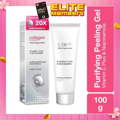 COLLAGEN BY WATSONS White Regeneration Vitamin C Plus & Niacinamide Purifying Peeling Gel (Vegan Collagen, Made in Korea) 100g