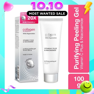 COLLAGEN BY WATSONS White Regeneration Vitamin C Plus & Niacinamide Purifying Peeling Gel (Vegan Collagen, Made in Korea) 100g image