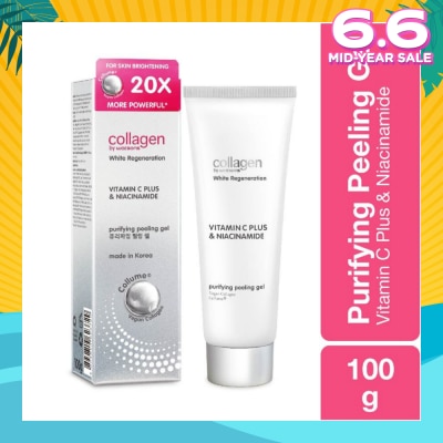 COLLAGEN BY WATSONS White Regeneration Vitamin C Plus & Niacinamide Purifying Peeling Gel (Vegan Collagen, Made in Korea) 100g