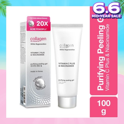 COLLAGEN BY WATSONS White Regeneration Vitamin C Plus & Niacinamide Purifying Peeling Gel (Vegan Collagen, Made in Korea) 100g