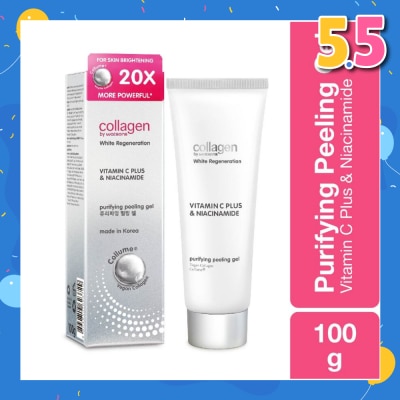 COLLAGEN BY WATSONS White Regeneration Vitamin C Plus & Niacinamide Purifying Peeling Gel (Vegan Collagen, Made in Korea) 100g
