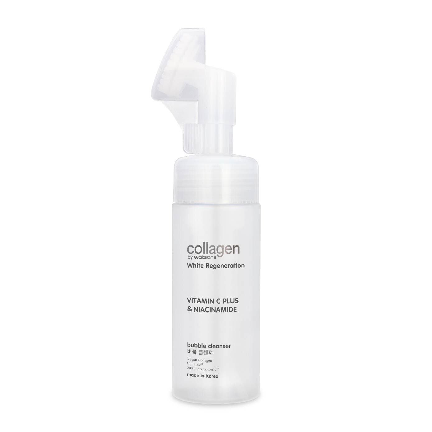 White Regeneration Vitamin C Plus & Niacinamide Bubble Cleanser (Vegan Collagen, Made in Korea) 150ml