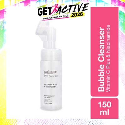 COLLAGEN BY WATSONS - White Regeneration Vitamin C Plus & Niacinamide Bubble Cleanser (Vegan Collagen, Made in Korea) 150ml image