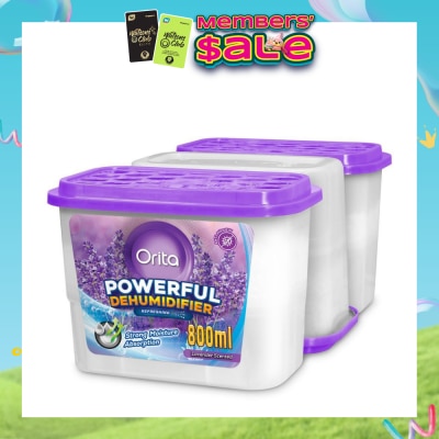 ORITA - Powerful Dehumidifier Lavender Scented (Refreshing) 800ml x 3s
