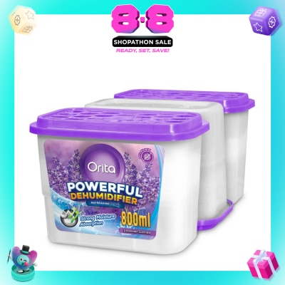 ORITA - Powerful Dehumidifier Lavender Scented (Refreshing) 800ml x 3s
