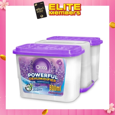 ORITA Powerful Dehumidifier Lavender Scented (Refreshing) 800ml x 3s