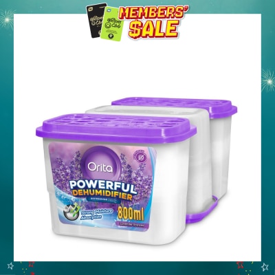 ORITA - Powerful Dehumidifier Lavender Scented (Refreshing) 800ml x 3s