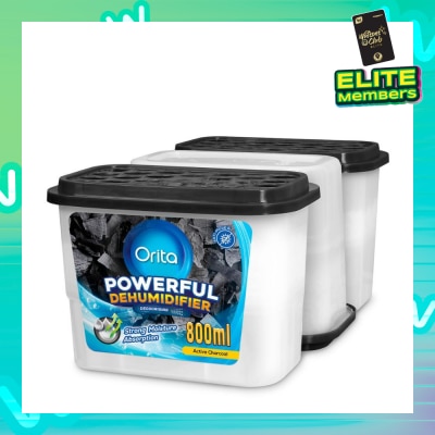 ORITA Powerful Dehumidifier Active Charcoal (Deodorising) 800ml x 3s