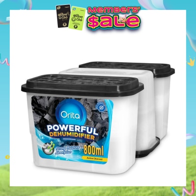ORITA - Powerful Dehumidifier Active Charcoal (Deodorising) 800ml x 3s