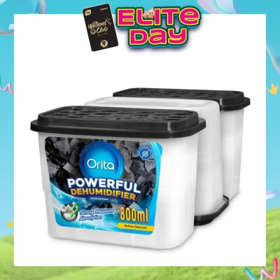 ORITA - Powerful Dehumidifier Active Charcoal (Deodorising) 800ml x 3s