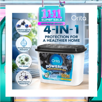 ORITA Powerful Dehumidifier Active Charcoal (Deodorising) 800ml x 3s image