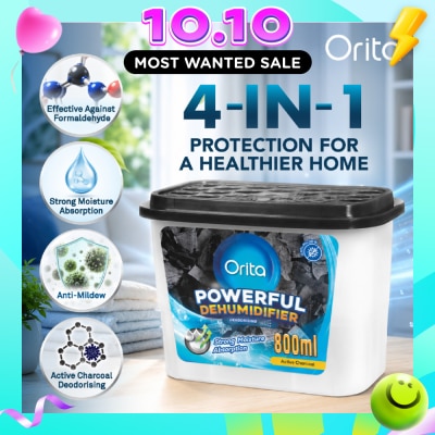 ORITA Powerful Dehumidifier Active Charcoal (Deodorising) 800ml x 3s image