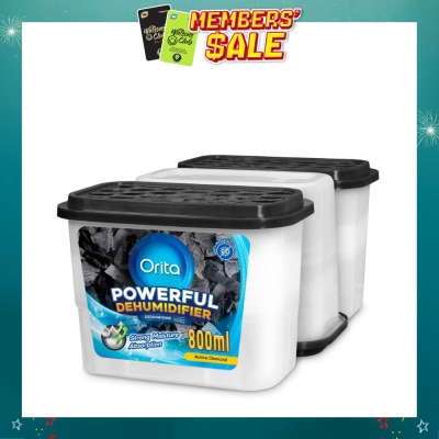 ORITA - Powerful Dehumidifier Active Charcoal (Deodorising) 800ml x 3s