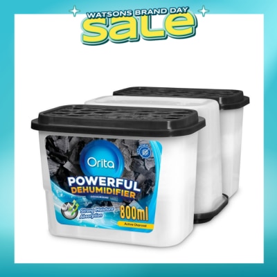 ORITA - Powerful Dehumidifier Active Charcoal (Deodorising) 800ml x 3s