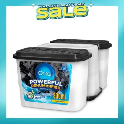 ORITA - Powerful Dehumidifier Active Charcoal (Deodorising) 800ml x 3s