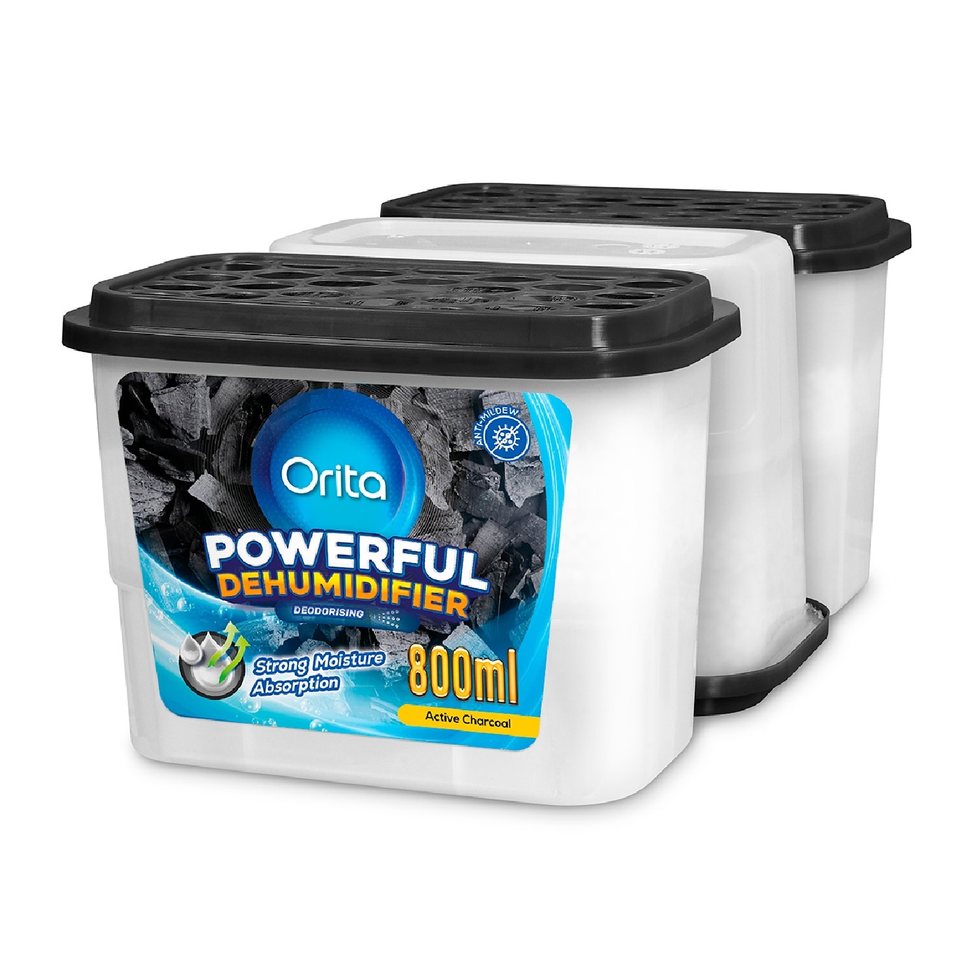 Powerful Dehumidifier Active Charcoal Deodorising 800ml x 3 x 12s (Per Carton) image