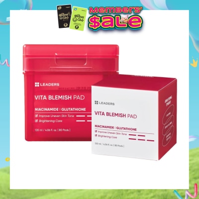 LEADERS INSOLUTION - Vita Blemish Pad (Provides Solid Care for Enlarged Pores & Skin Elasticity) 50s