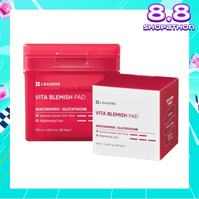LEADERS INSOLUTION Vita Blemish Pad (Provides Solid Care for Enlarged Pores & Skin Elasticity) 50s