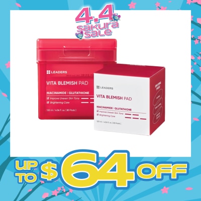 LEADERS INSOLUTION - Vita Blemish Pad (Provides Solid Care for Enlarged Pores & Skin Elasticity) 50s