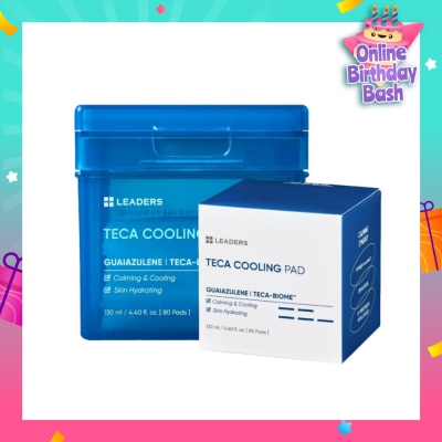 LEADERS INSOLUTION Teca Cooling Moisture Pad (Helps Calm Dry Overheated Skin) 80s