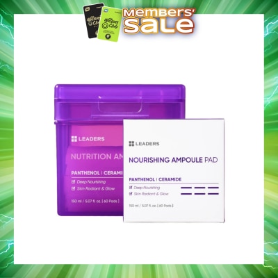 LEADERS INSOLUTION - Nutrition Ampoule Pad (Provides Nourishing & Glowing Skin from within Skin) 60s