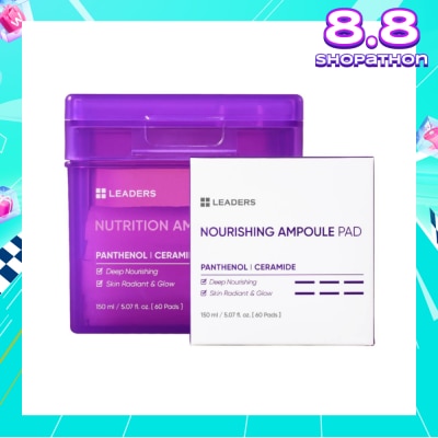 LEADERS INSOLUTION Nutrition Ampoule Pad (Provides Nourishing & Glowing Skin from within Skin) 60s