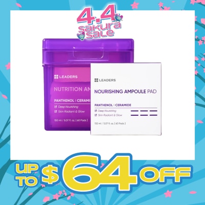 LEADERS INSOLUTION - Nutrition Ampoule Pad (Provides Nourishing & Glowing Skin from within Skin) 60s