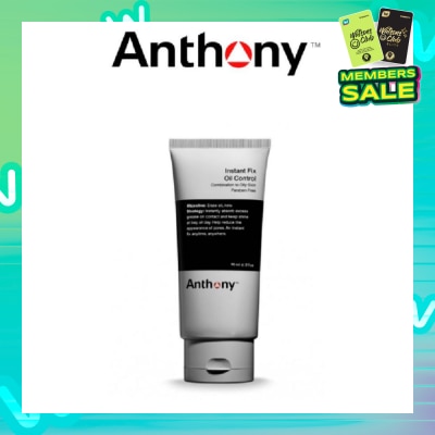 ANTHONY Instant Fix Oil Control Combination to Oily Skin (Instant Absorb Excess Grease & Help Reduce Pores) 90ml
