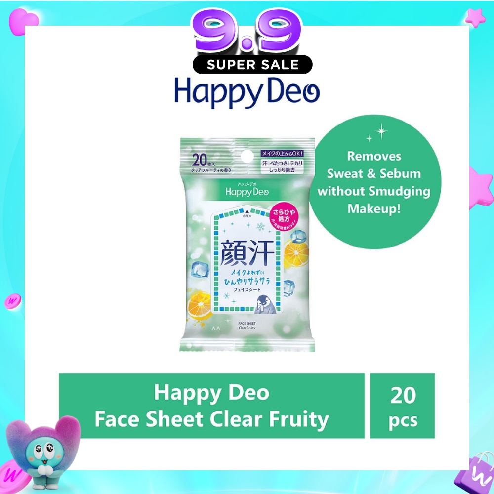 Face Sheet Clear Fruity (Remove Sweat + Sebum without Smudging Makeup) 20s image