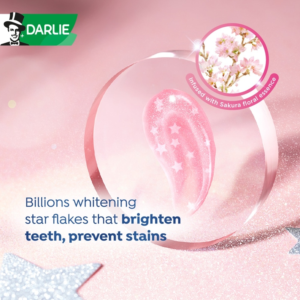 All Shiny White Starshine Whitening Sakura Toothpaste 120g