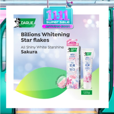 DARLIE All Shiny White Starshine Whitening Sakura Toothpaste 120g image