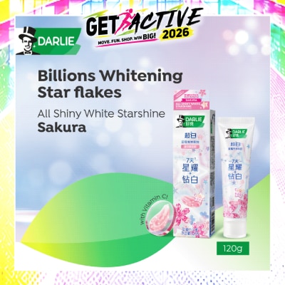 DARLIE - All Shiny White Starshine Whitening Sakura Toothpaste 120g image