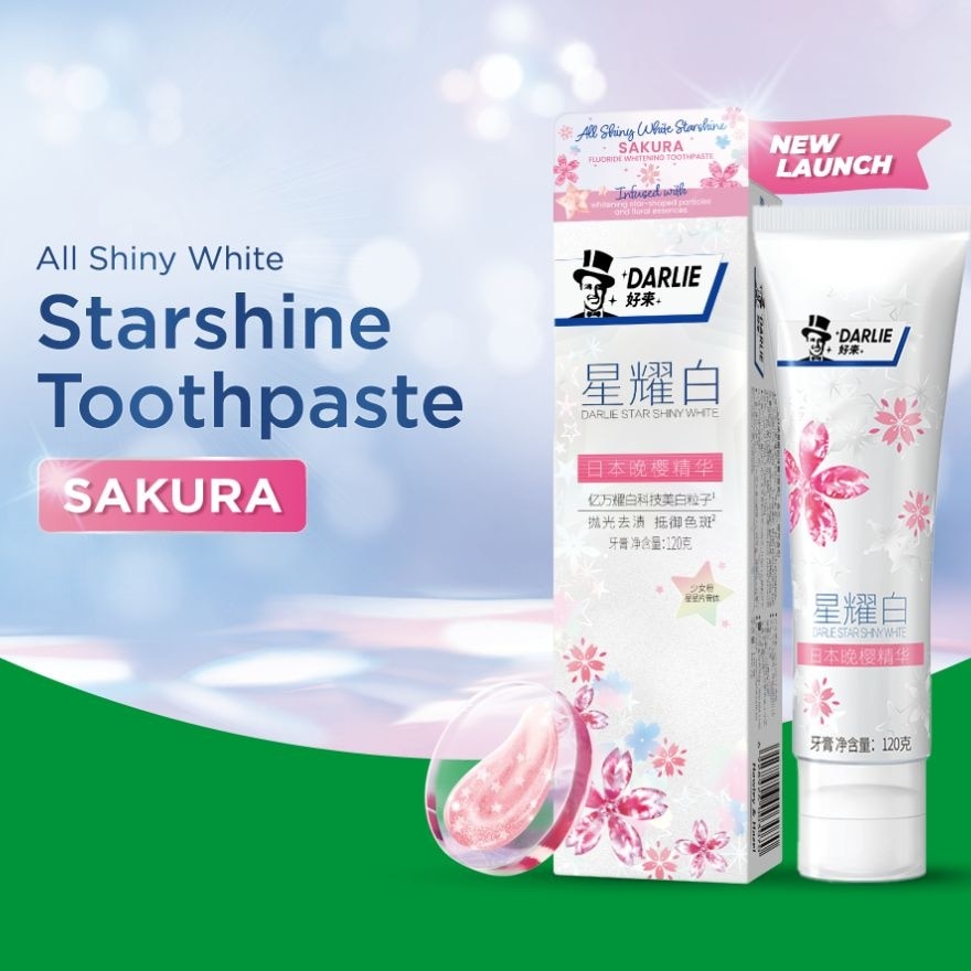 All Shiny White Starshine Toothpaste Sakura 120g