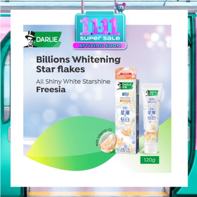 DARLIE All Shiny White Starshine Whitening Freesia Toothpaste 120g image