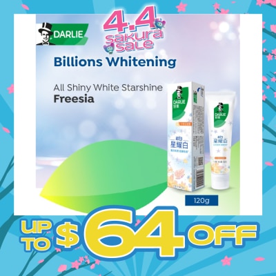 DARLIE - All Shiny White Starshine Whitening Freesia Toothpaste 120g