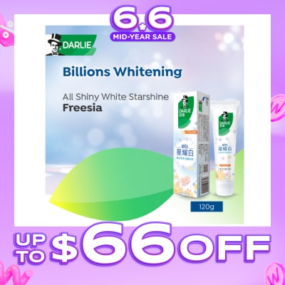 DARLIE - All Shiny White Starshine Whitening Freesia Toothpaste 120g