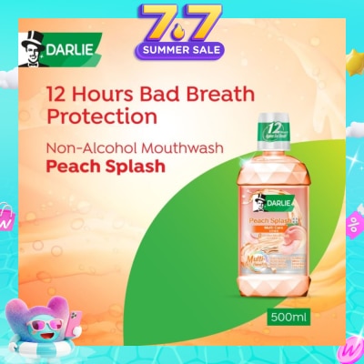 DARLIE - Peach Splash Multi Care Non-Alcohol Mouthwash 500ml