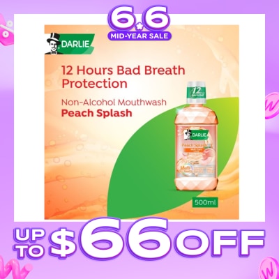 DARLIE - Peach Splash Multi Care Non-Alcohol Mouthwash 500ml